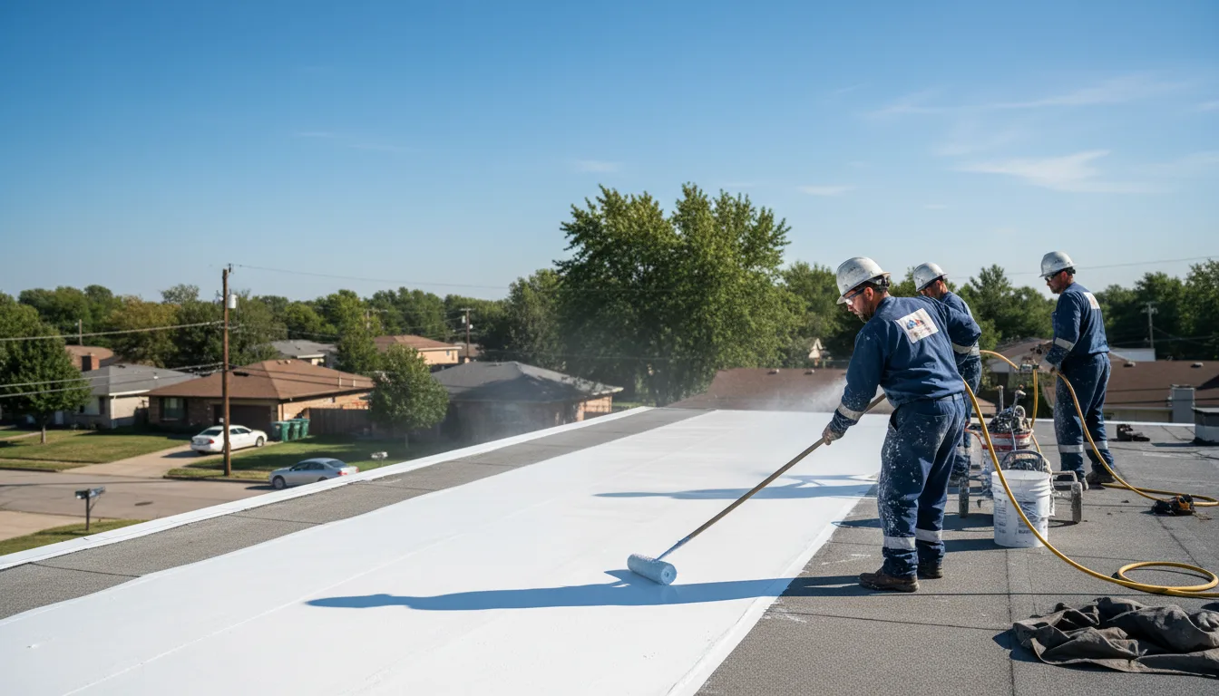 Commercial roof coating in Zanesfield, OH near me